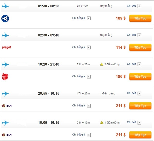 Bảng giá vé máy bay đi Seoul